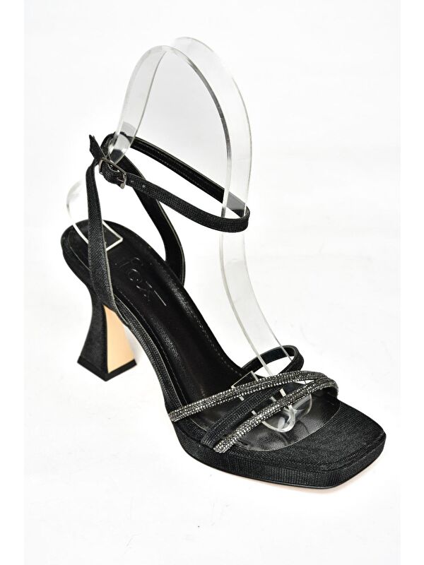 S5693125 Siyah Kadın Topuklu Ayakkabı - Görsel 2