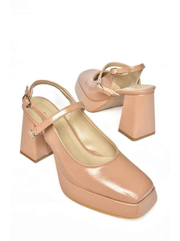 S2820309 Ten Kadın Topuklu Ayakkabı - Görsel 4