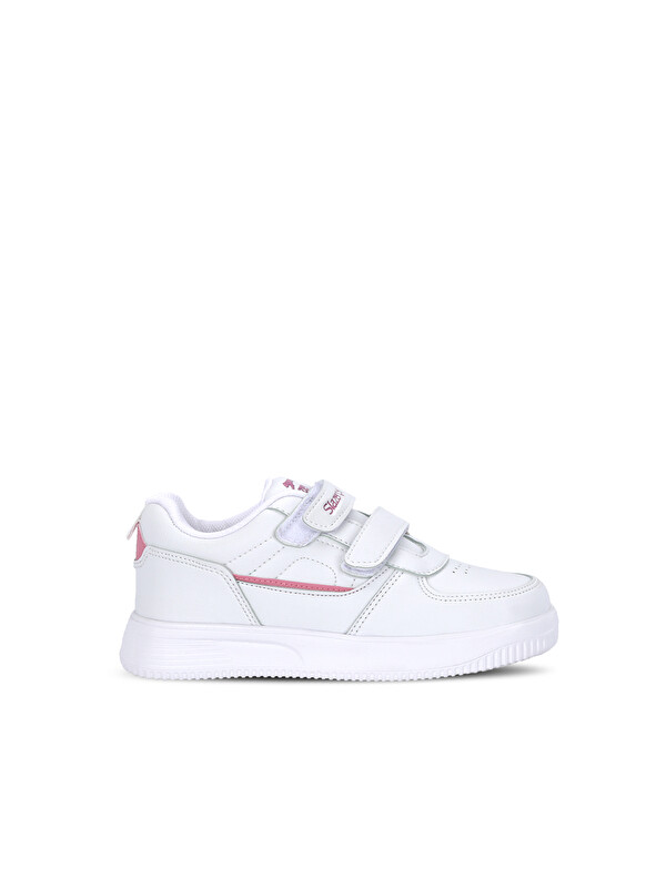 SLAZENGER KALIPSO F Kız Çocuk Cırt Cırtlı Beyaz / Pembe Günlük Spor Ayakkabısı