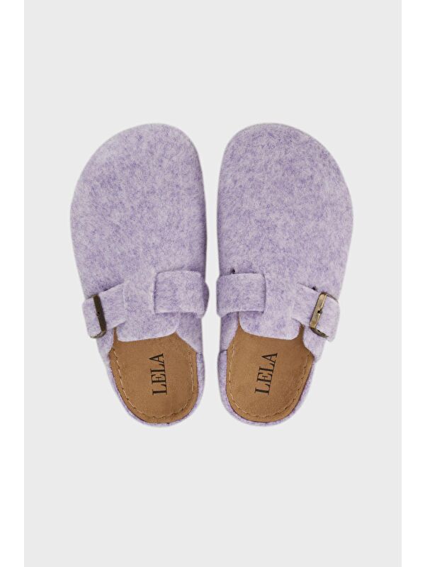 Kemerli Keçe Kışlık Ev Terlik 6711001 - Görsel 6