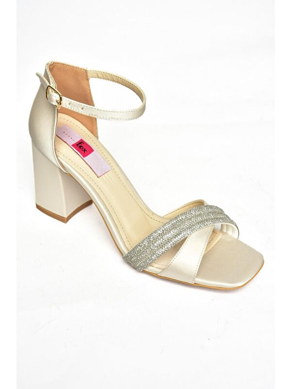 P8200067 Ten Kadın Topuklu Ayakkabı - Görsel 3