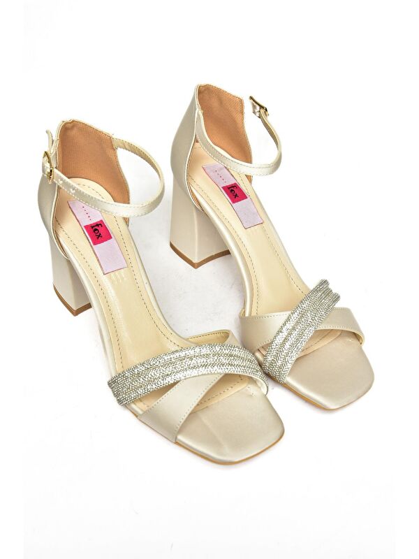 P8200067 Ten Kadın Topuklu Ayakkabı - Görsel 4