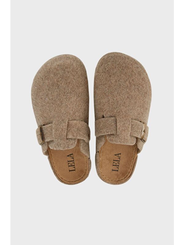 Kemerli Keçe Kışlık Ev Terlik 6711001 - Görsel 6