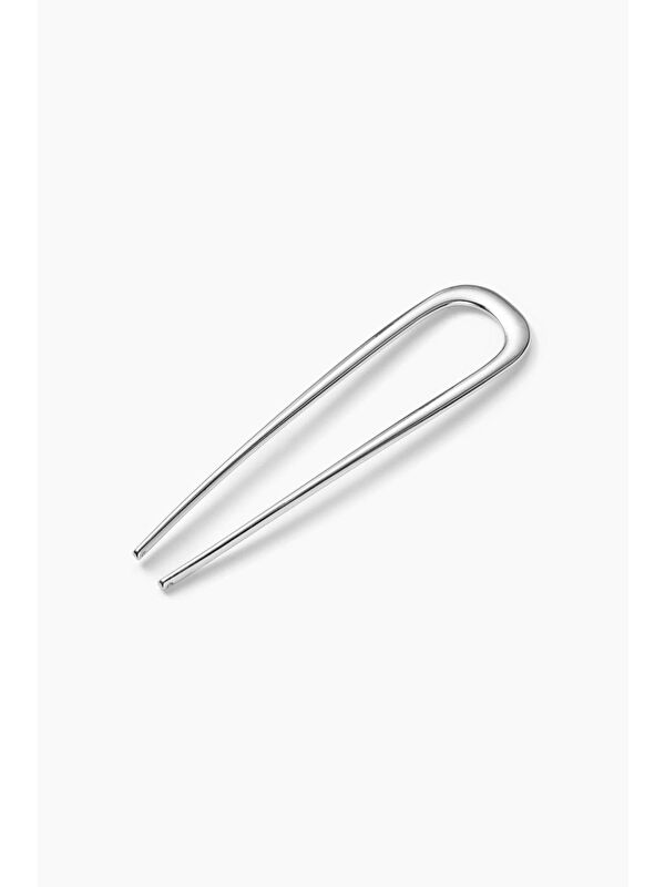 New Obsessions Plain Parlak Metal U Topuz Tokası