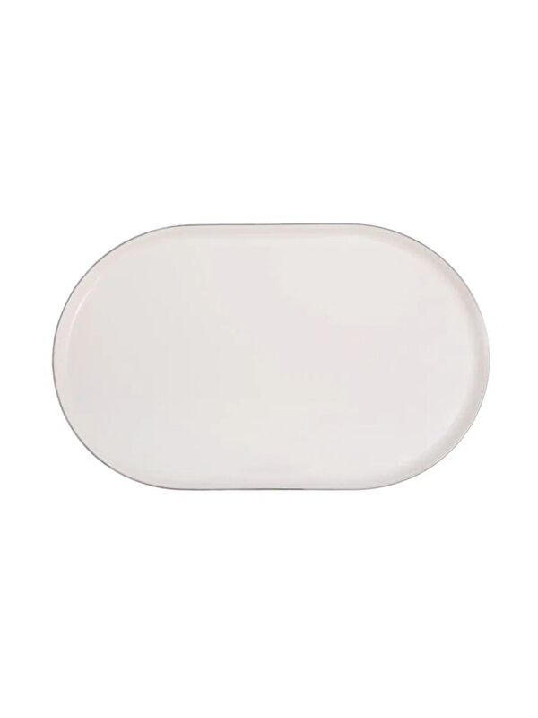 PORLAND Chopin Platin Oval Kayık Tabak 32cm Tekli