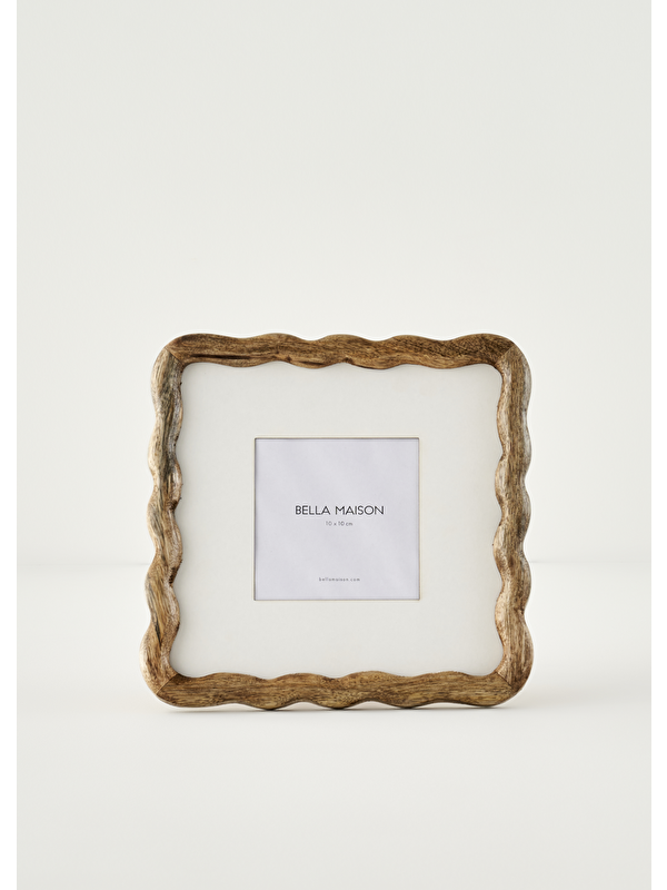 Bella Maison Wave Mango Ağacı Çerçeve Kahverengi (23x2x23 cm)