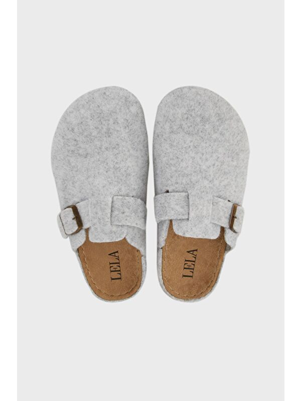 Kemerli Keçe Kışlık Ev Terlik 6711001 - Görsel 6