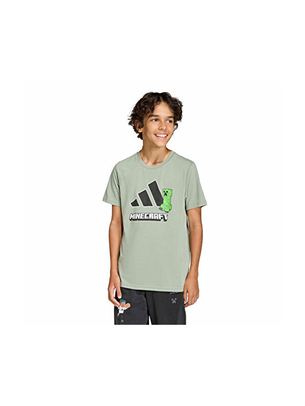 Adidas J Mc Tr Tee Çocuk Günlük Tişört KD6873 Yeşil