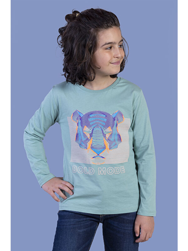 Toontoykids Erkek Çocuk Kabartma Baskılı Tişört