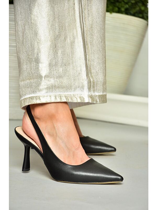S3697482 Siyah Kadın Topuklu Ayakkabı - Görsel 6