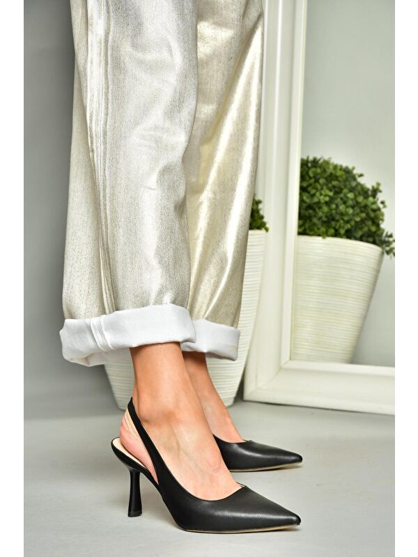 S3697482 Siyah Kadın Topuklu Ayakkabı - Görsel 8