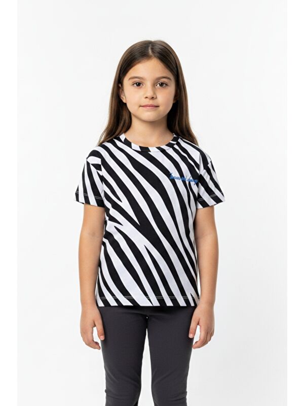 Toontoykids Kız Çocuk Baskılı Tişört