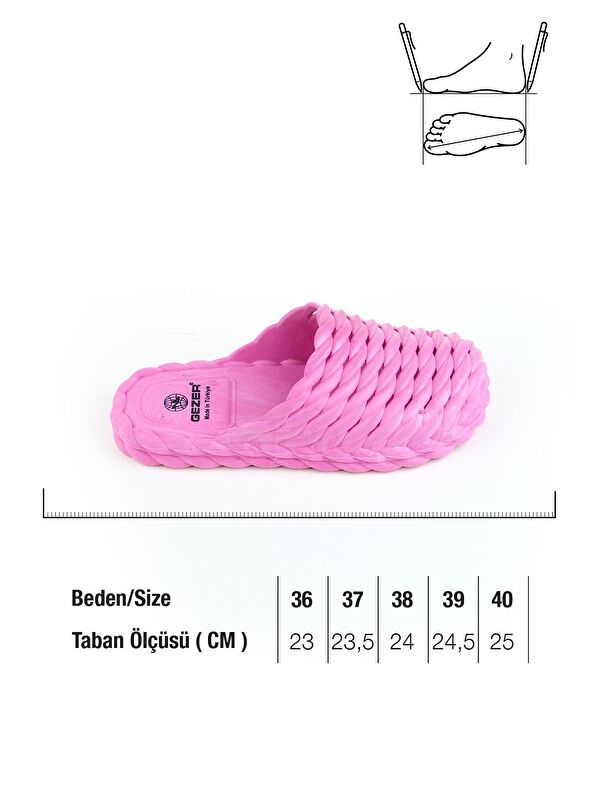 Yazlık Kaydırmaz Taban Islak Zemin Kadın Terlik - Görsel 3