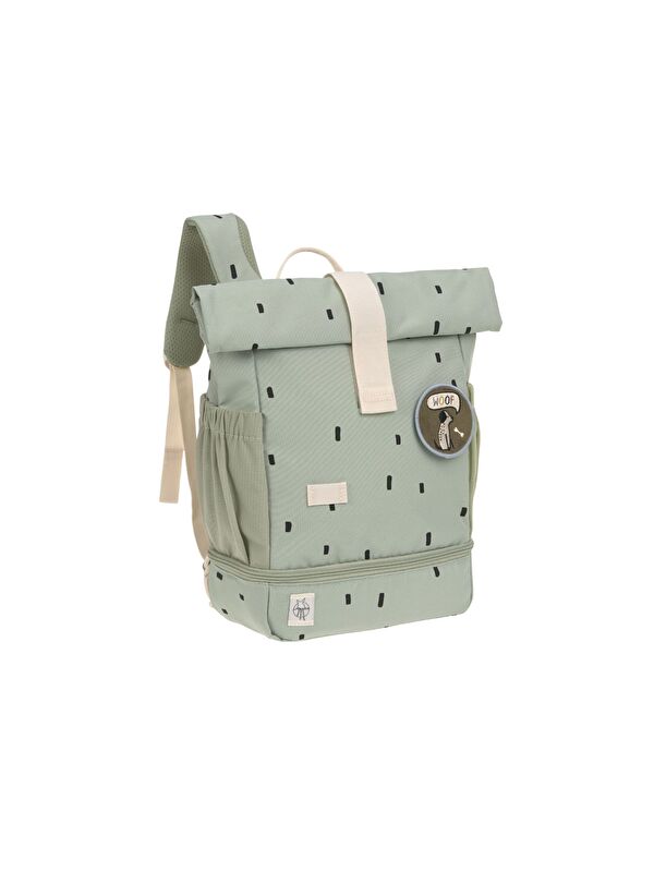 Lassig Happy Prints Mini Rolltop Sırt Çantası Light Olive