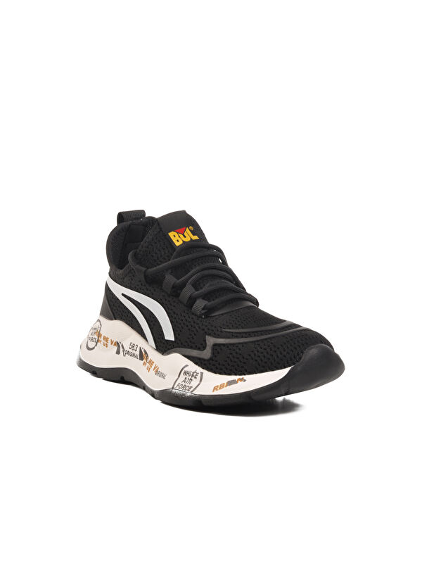 Siyah Memory Foam Anorak Hafif Erkek Spor Ayakkabı 241432 M - Görsel 4