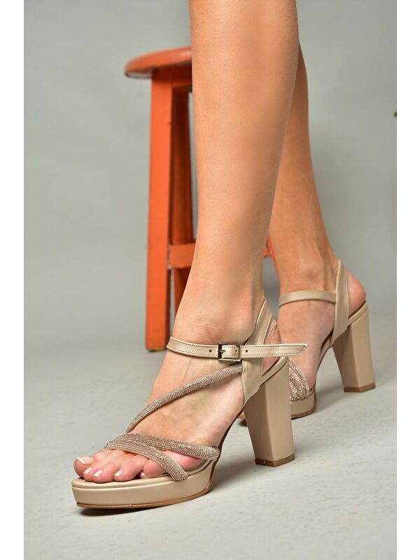 P2460317 Ten Kadın Topuklu Ayakkabı - Görsel 6