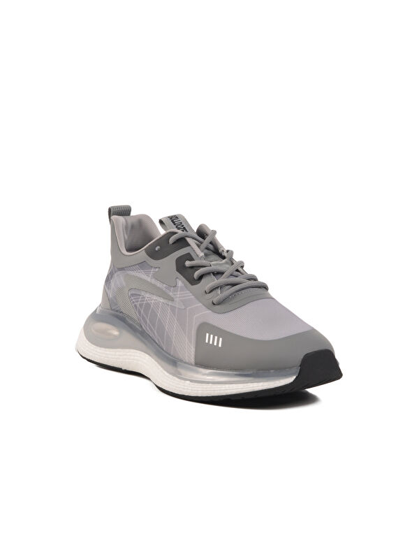 Gri Memory Foam Hafif Esnek Erkek Spor Ayakkabı 250421 M - Görsel 4