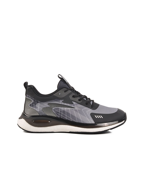 Siyah Memory Foam Hafif Esnek Erkek Spor Ayakkabı 250421 M - Görsel 2