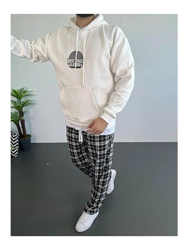 Jane's Erkek Oversize Üç İplik Kapüşonlu Sweatshirt