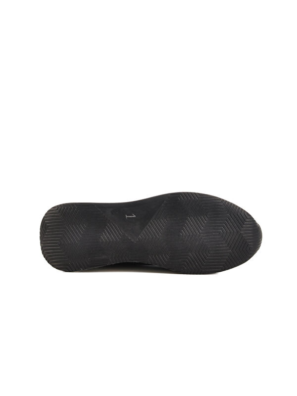 Siyah Hakiki Deri Erkek Casual Ayakkabı Pika M - Görsel 6