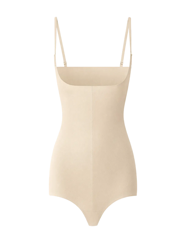 C&City Lazer Kesim Göğsü Açık Slip Korse C19240 Ten