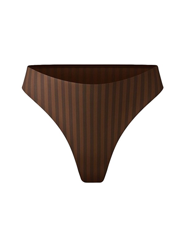 C&City Lazer Kesim Dikişsiz Slip Külot C19213 Kahverengi