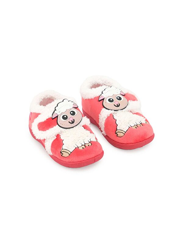 Bebe Kız Çocuk Kışlık Cırtlı Ayarlanabilir Günlük Kreş Panduf Ayakkabı - Görsel 4