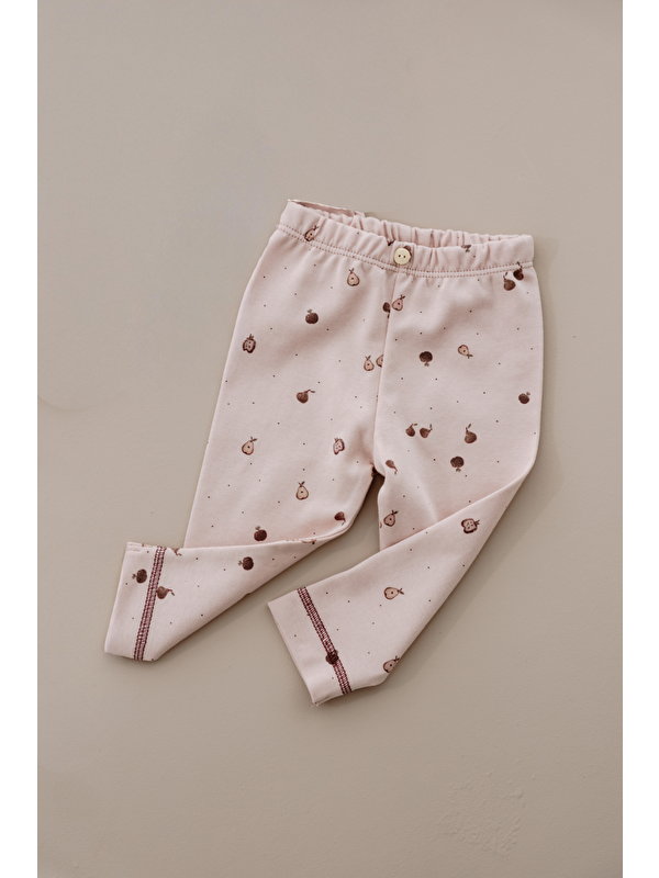 Oh La La Koala For Little Ones Armut Baskılı Paça Dikiş Detaylı Bebek Tayt