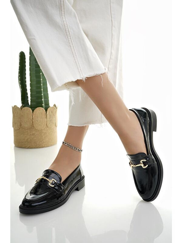 SUSSİE Metal Tokalı Kadın Loafer Günlük Ayakkabı - Görsel 6