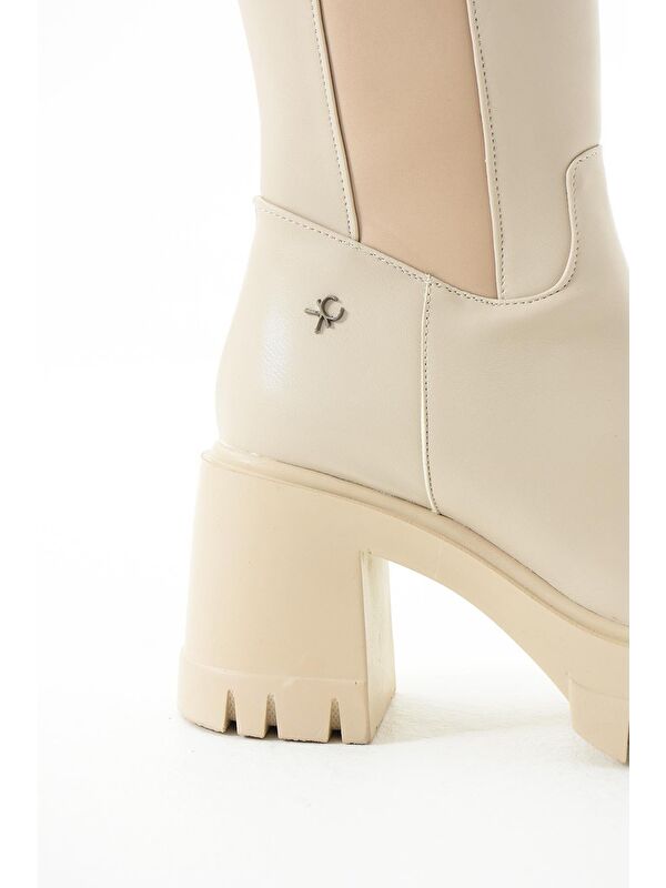 T9733900 Bej Kadın Çizme - Görsel 8