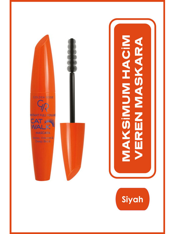 GOLDEN ROSE Instant Full Volume Walk Mascara Maksimum Hacim Veren Siyah Maskara 9 ml