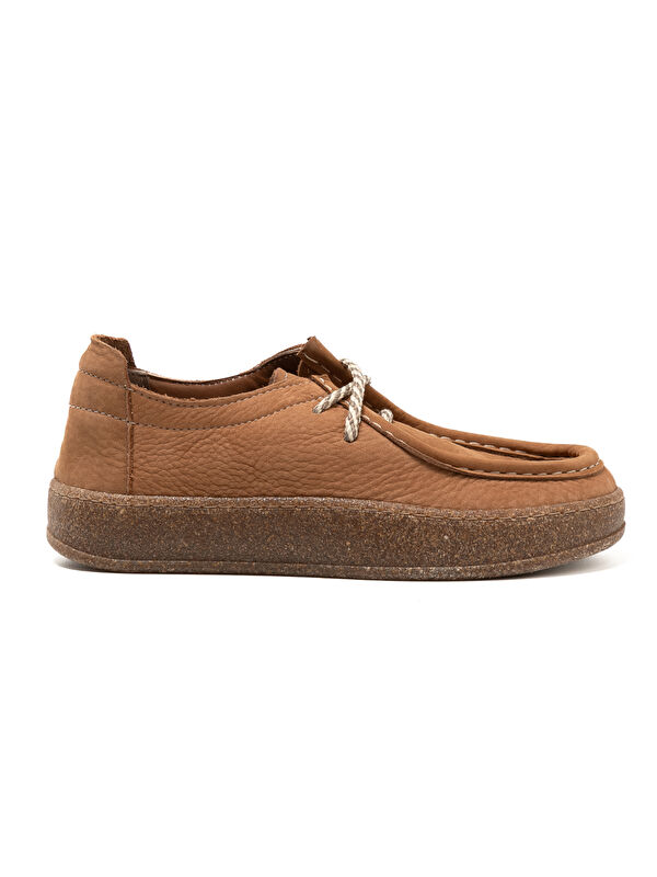 John May Kadın Oxford ( Klasik) MAR-25Y-235-401 Taba Nubuk
