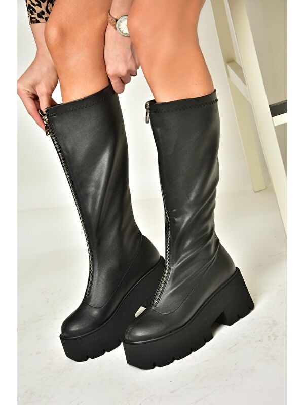T2729030 Siyah Kadın Çizme - Görsel 3