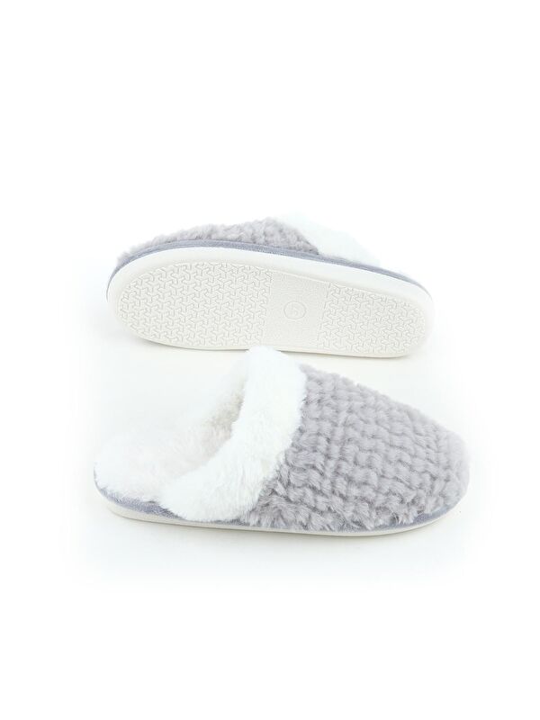 Kışlık İçi Pelüşlü Kadın Ev Bahçe Terlik - Görsel 6