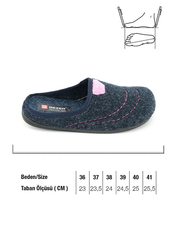 Kadın Kışlık Ev Bahçe Çıkarılabilir iç Taban Terlik - Görsel 3