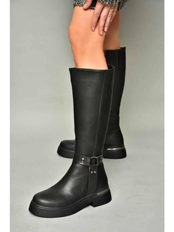 T9966630 Siyah Kadın Çizme - Görsel 3