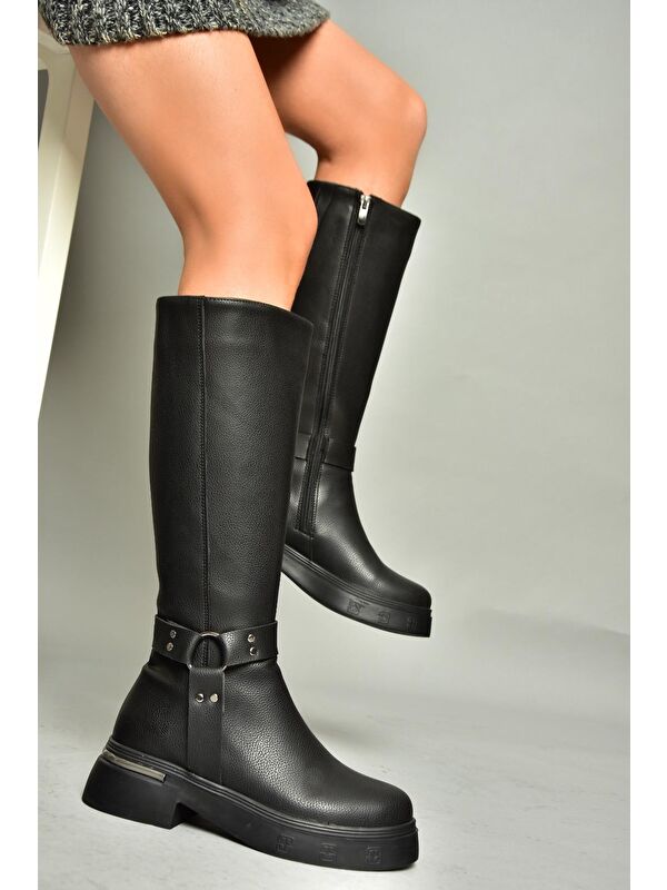 T9966630 Siyah Kadın Çizme - Görsel 5