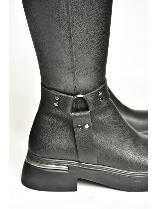 T9966630 Siyah Kadın Çizme - Görsel 9