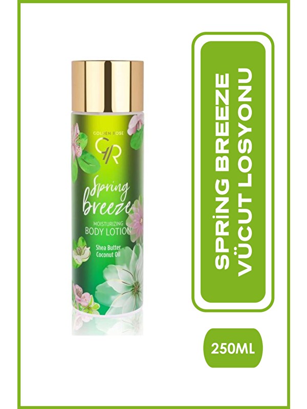 GOLDEN ROSE Spring Breeze Vücut Losyonu Shea, Hindistan Cevizi ve Hyaluronik Asit İçerikli 250 ml