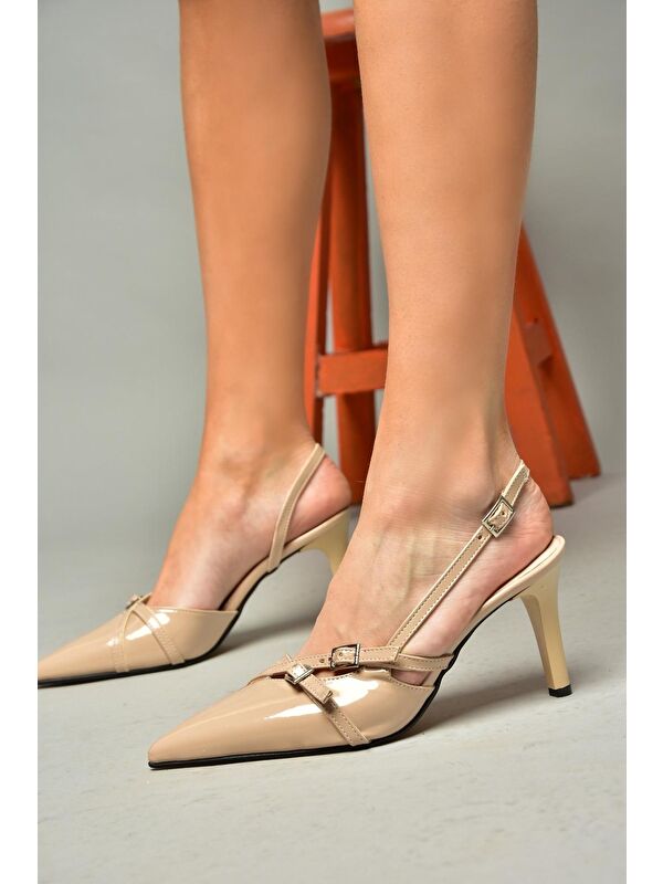 S6540719 Ten Kadın Topuklu Ayakkabı - Görsel 5