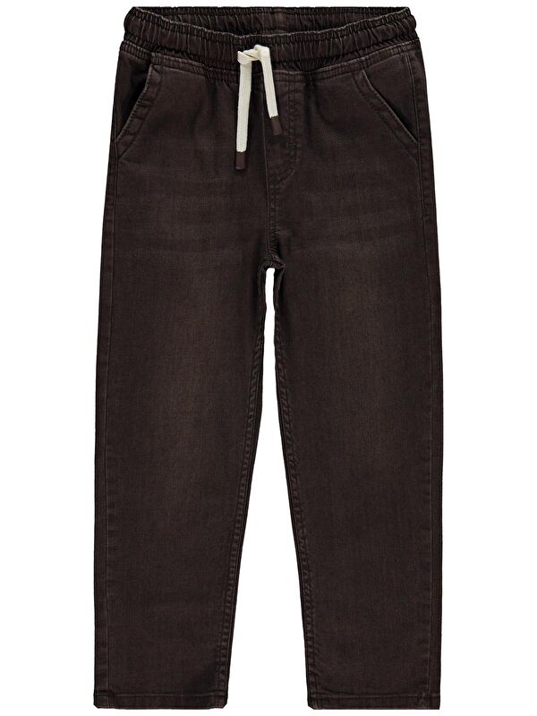 Civil Boys Bağcıklı Basic 2-5 Yaş Pantolon - Kahve 5-6 Yaş