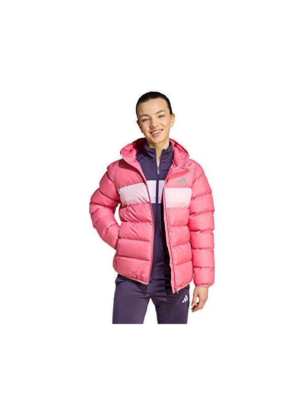 Adidas J Sd Jkt Çocuk Günlük Mont JL7433 Pembe