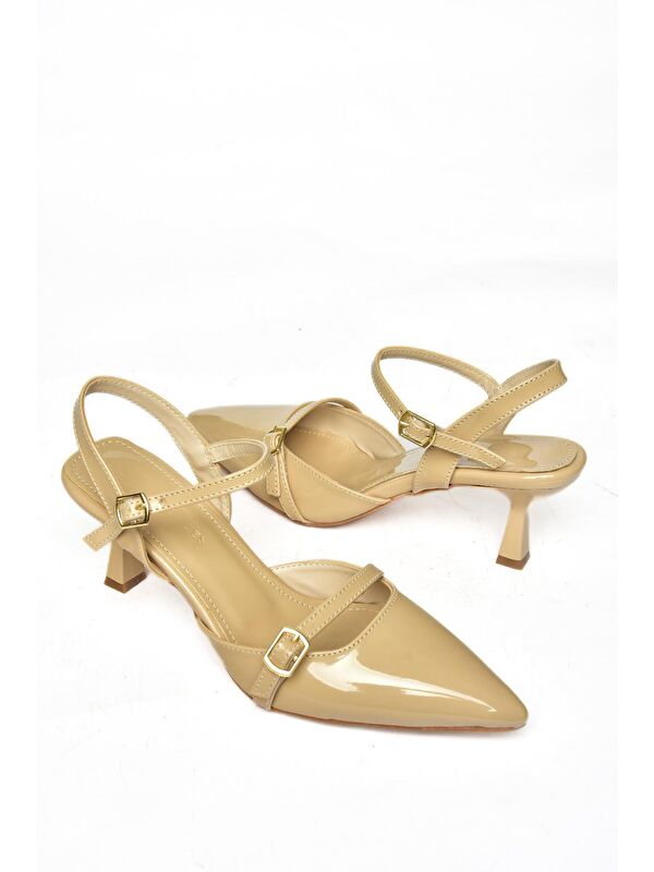 S5180813 Ten Kadın Topuklu Ayakkabı - Görsel 4