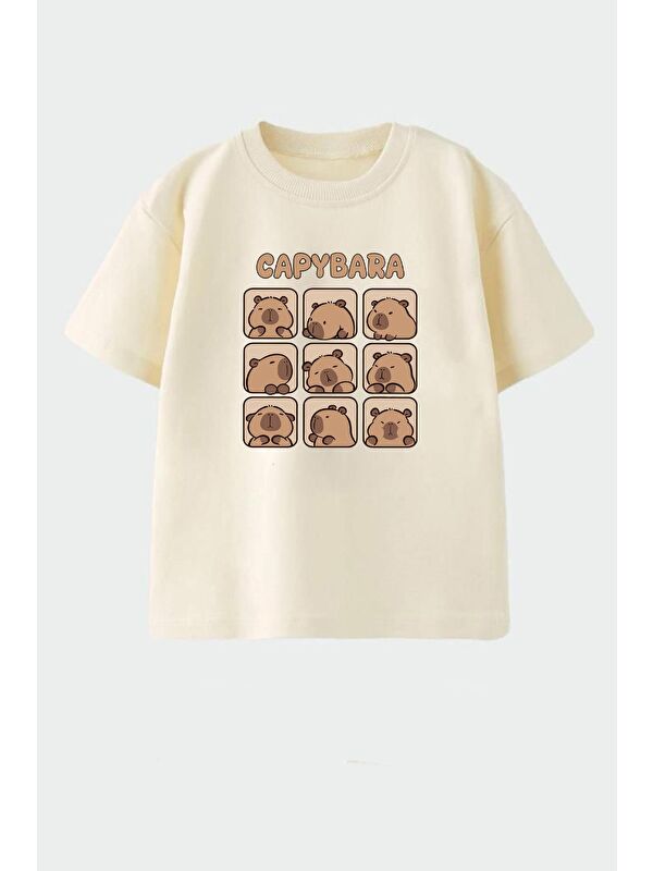 Monila Unisex Bisiklet Yaka Baskılı Tshirt