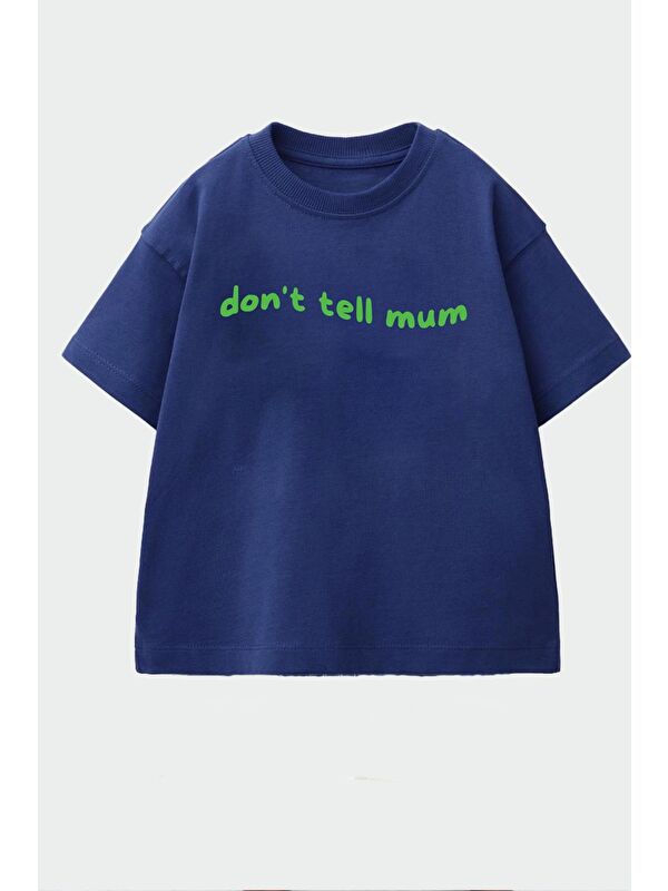 Monila Unisex Bisiklet Yaka Baskılı Tshirt