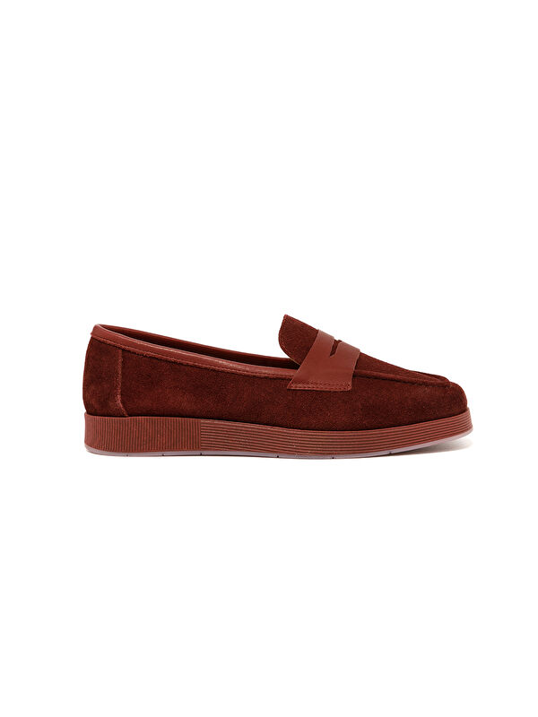 John May Kadın Oxford ( Klasik) RC-25Y-093-R1621 Bordo Süet