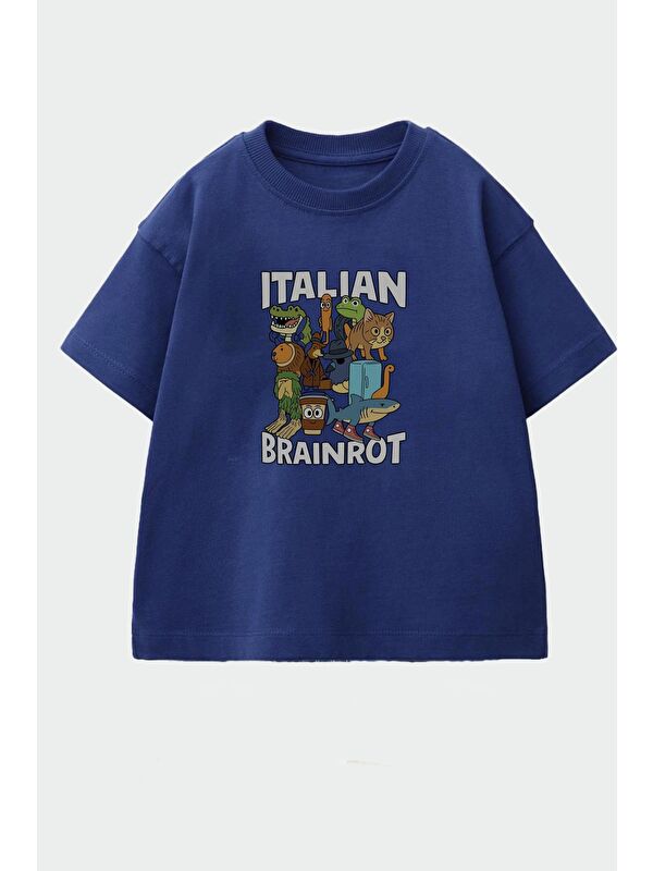 Monila Erkek Çocuk Bisiklet Yaka Baskılı Tshirt