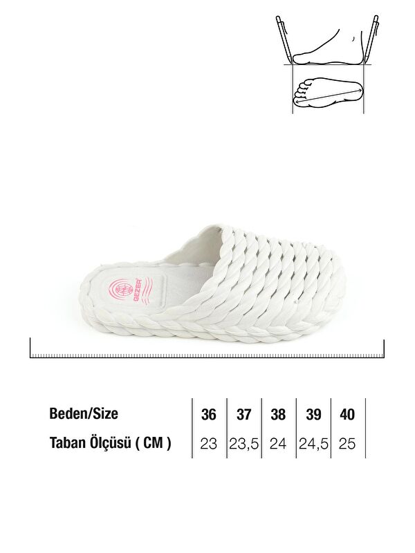 Yazlık Kaydırmaz Taban Islak Zemin Kadın Terlik - Görsel 3
