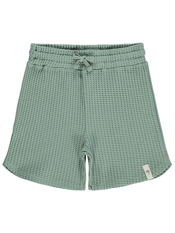 Civil Boys Basic Waffle 6-9 Yaş Şort - Yeşil