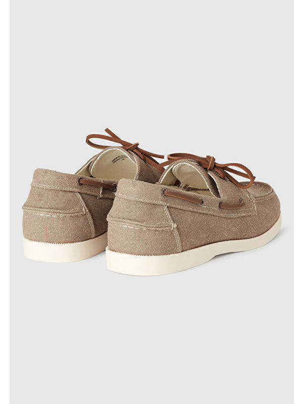 Erkek Bej Casual Ayakkabı - Görsel 3